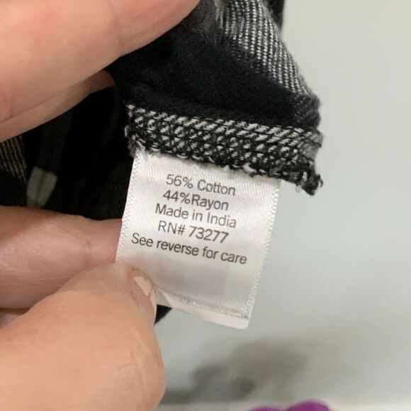 NWT! Black,White,Grey and Tan Flannel By Sonoma in XL - Picture 8 of 9